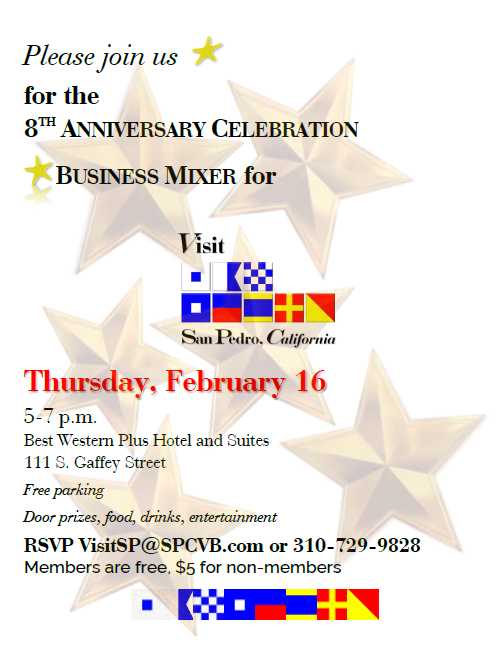 Visit San Pedro 8th Anniversary Invitation
